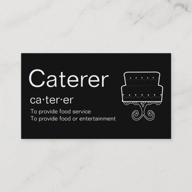 Caterer Business Cards (Front)