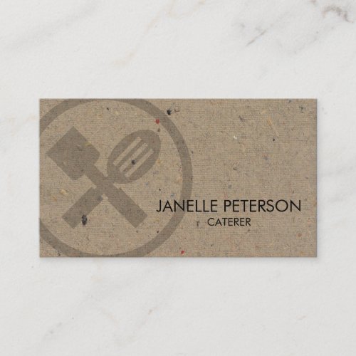 Caterer Catering Food  Business Card