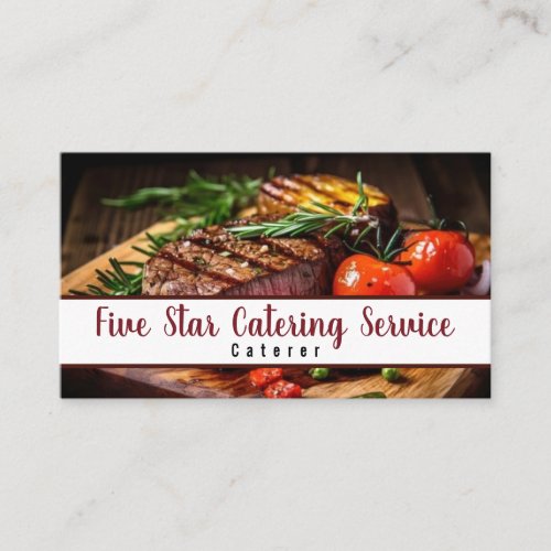 Caterer Catering Service Events Business Card