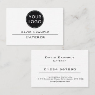 Caterer Private Chef Mobile Catering Business Card