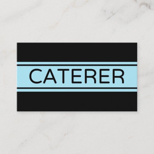 Caterer Stripe Business Card