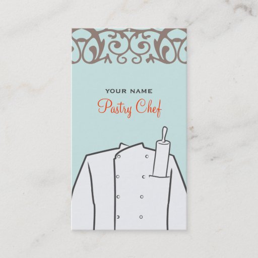 Customizable Pastry Bakery Chef Business Card