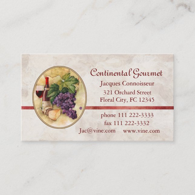 Catering Business Business Card (Front)