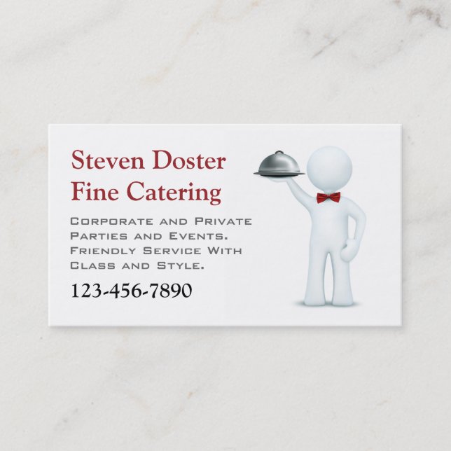 Catering Business Card (Front)