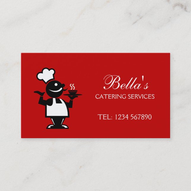 Catering Business Card (Front)