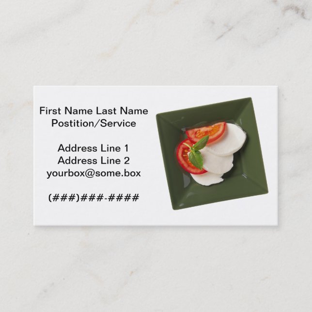 Catering Business Card (Front)