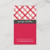 CATERING BUSINESS CARD :: table setting 4P (Back)