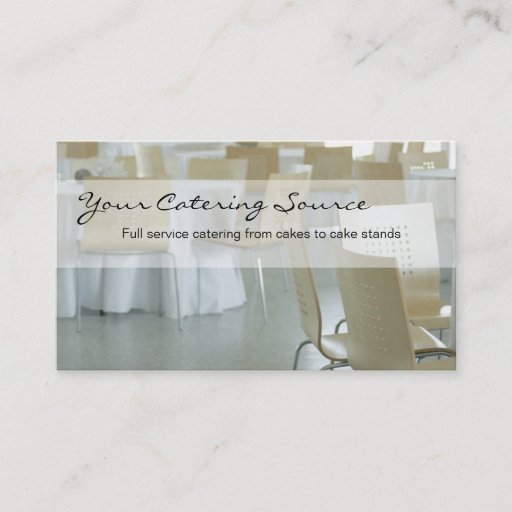 Customizable Catering Business Cards