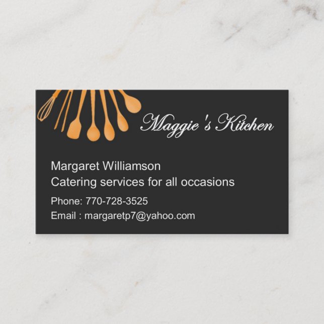 Catering Business Cards (Front)