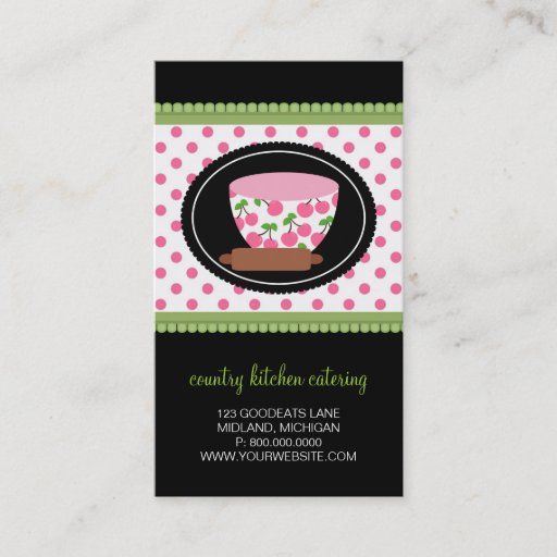 Customizable Catering Business Cards