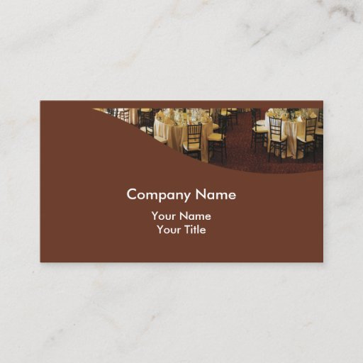 Customizable Catering Business Cards