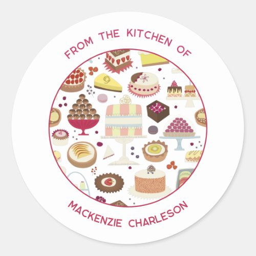 Catering Business Classic Round Sticker