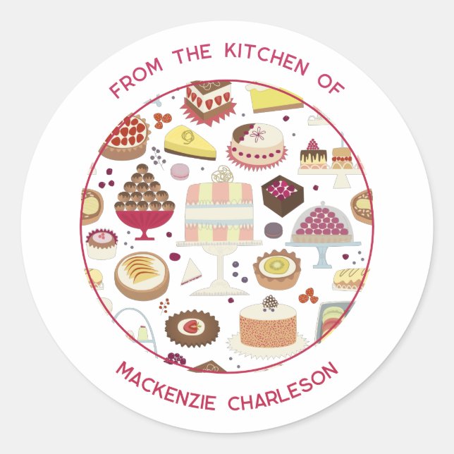 Catering Business Classic Round Sticker (Front)
