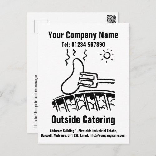 Catering Cartoon Design to Personalise Postcard