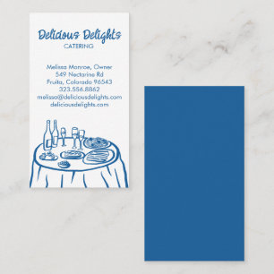 Catering Chef Event Planning Food Prep CUSTOM Business Card