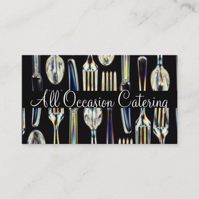 Catering Chef Wedding Planner Food Restaurant Business Card (Front)