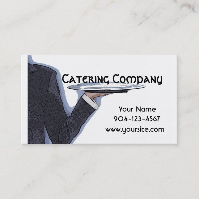Catering Company Business Card (Front)