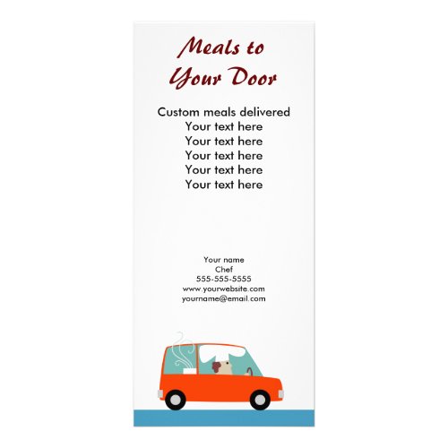 Catering Delivery Rack Card