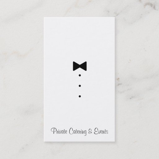 Customizable Catering &amp; Events Business Card