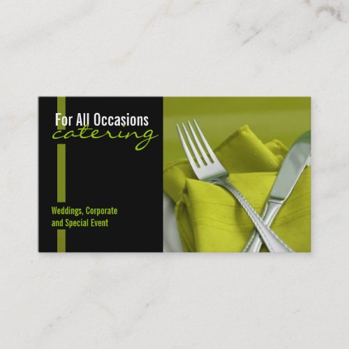 Catering, Food, Business Card
