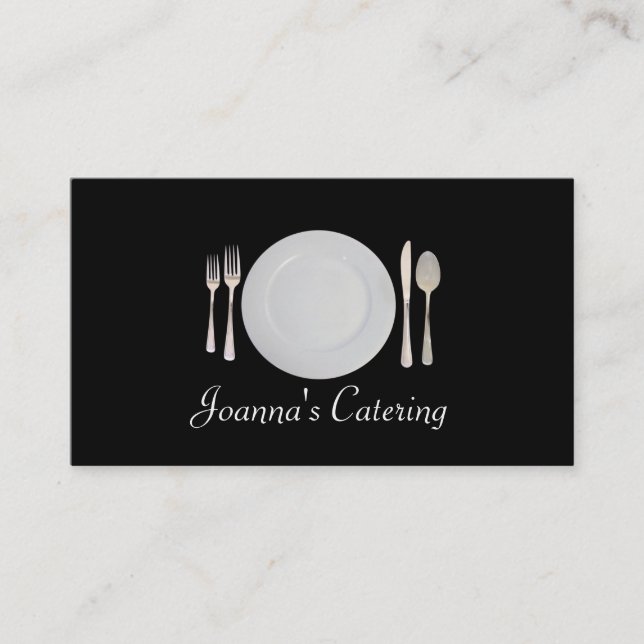 Catering, Food, Restaurant, Chef, Planner Business Card (Front)
