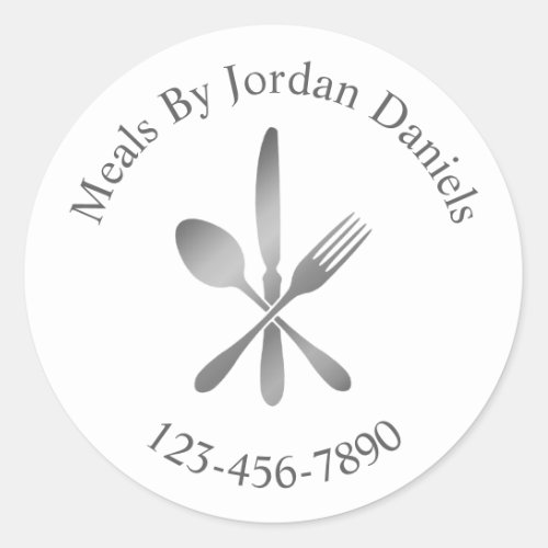 Catering Meal Prep Personal Chef Business Label