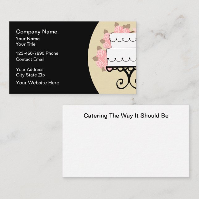Catering Modern New Business Cards (Front/Back)