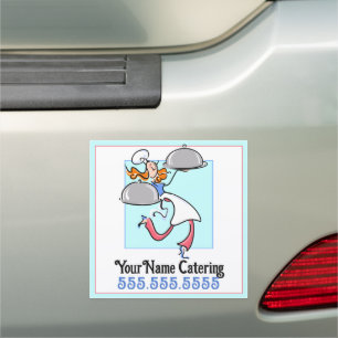 Catering Personal Chef Cook Advertising Car Magnet