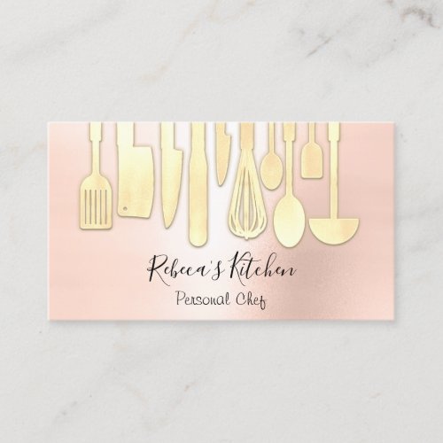 Catering Personal Chef Restaurant Kitchen Rose Business Card