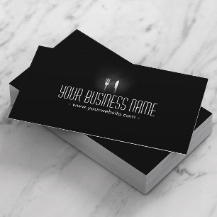 Catering Professional Dining Tools Modern Business Card