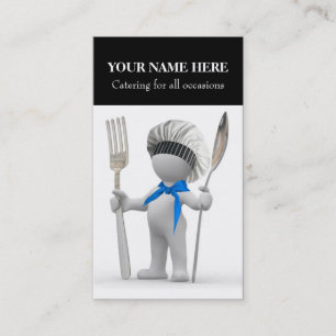 Catering: Restaurant Cook Cafe Bistro "Cool Chef" Business Card