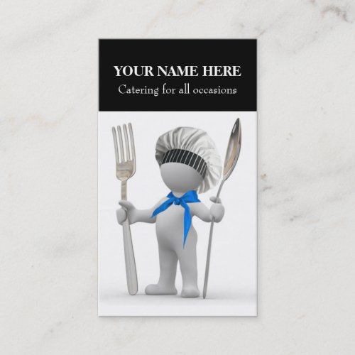 Catering: Restaurant Cook Cafe Bistro "Cool Chef" Business Card