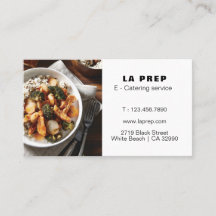 Catering Service Business Card