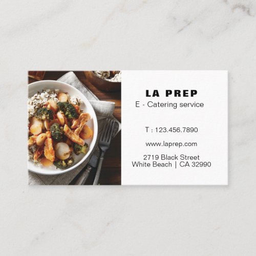 Catering  Service Business Card