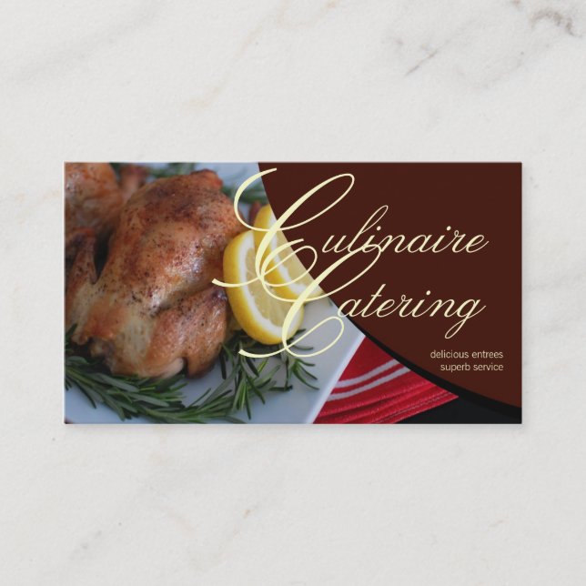 catering service business card (Front)