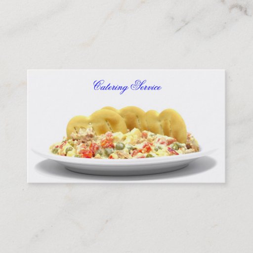 Customizable Catering Service Business Card Template