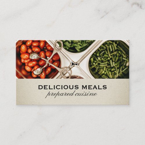 Catering Service  Chef  Fresh Food Business Card