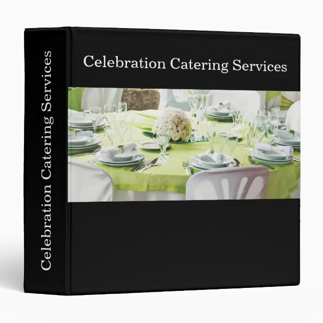 Catering Service Classy Presentation Binders (Front/Spine)