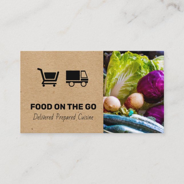Catering Service | Food Delivery | Chef Business Card (Front)