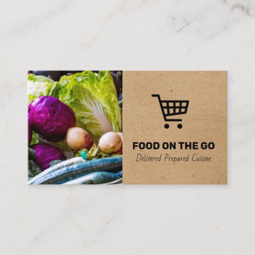 Catering Service  Food Delivery  Farmers Market Business Card