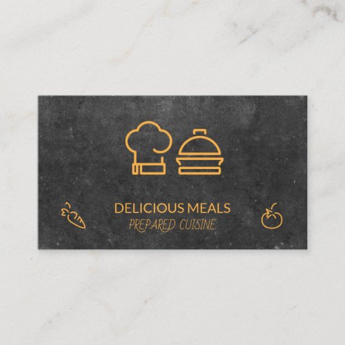 Catering Service  Food Industry  Chef Business Card