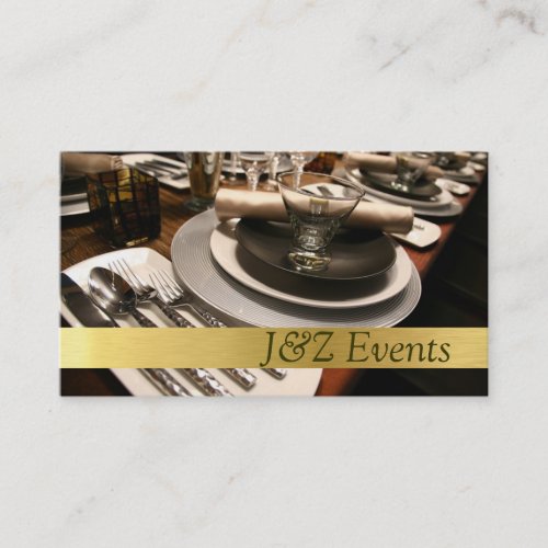 Catering Service, Food, Wedding Party Planner Business Card Templates