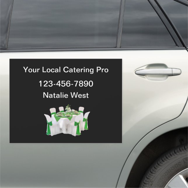 Catering Service Mobile Car Magnet (In Situ)