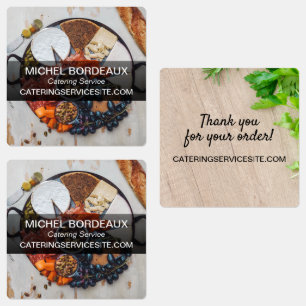 Catering Service Thank you for your order Labels