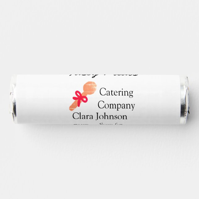 Catering services add name QR code website bakery  Breath Savers® Mints (Front)