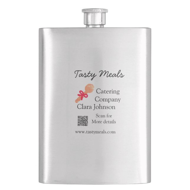 Catering services add name QR code website bakery  Flask (Front)