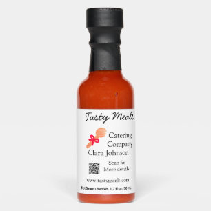 Catering services add name QR code website bakery  Hot Sauces