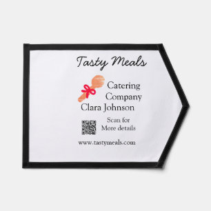 Catering services add name QR code website bakery  Pennant