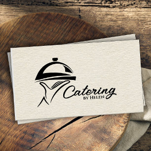 Catering Tray Ornament - Black Business Card