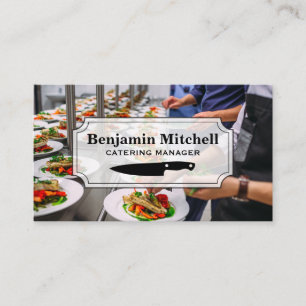 Catering Workers Culinary Business Card